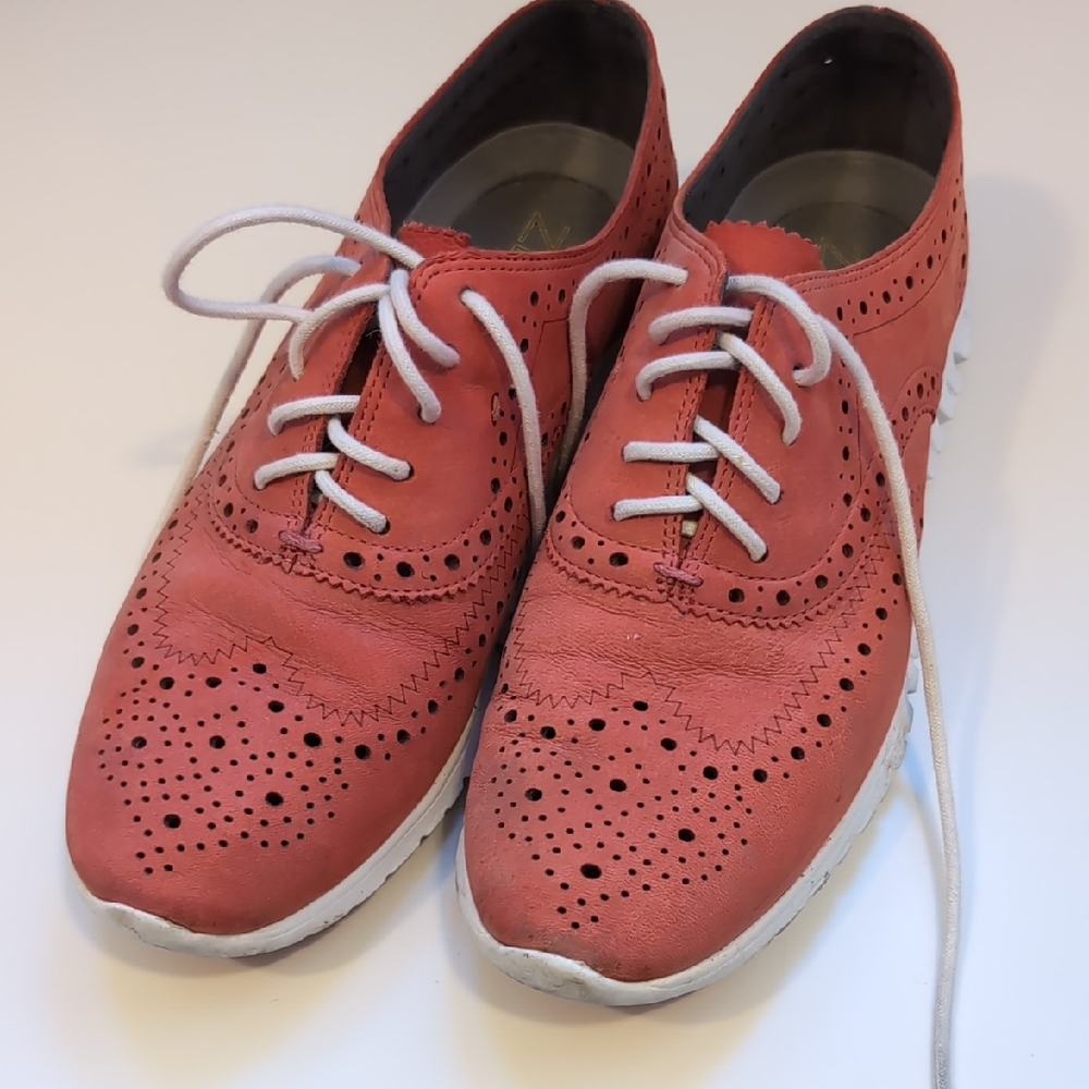 Cole Haan Pink Perforated Sneakers
